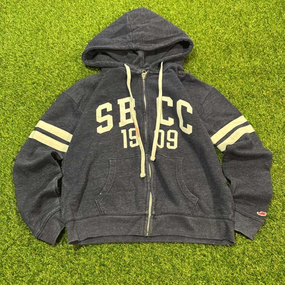 Y2k navy tribland zip up